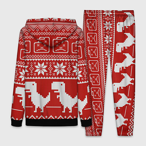 Женский костюм Новогодний гугл / 3D-Черный – фото 2