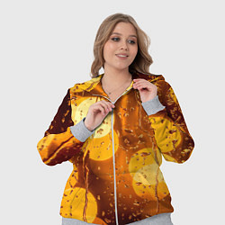 Женский 3D-костюм Дождик золотой, цвет: 3D-меланж — фото 2