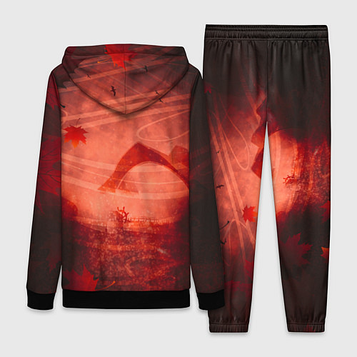 Женский костюм Кадзуха в кленовых листьях / 3D-Черный – фото 2