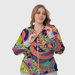 Женский 3D-костюм Яркий красочный узор, цвет: 3D-меланж — фото 2