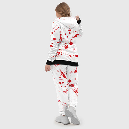 Женский костюм Dexter logo Декстер брызги крови / 3D-Черный – фото 5