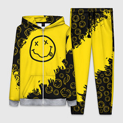 Женский 3D-костюм Nirvana Smile Нирвана Рваный Паттерн, цвет: 3D-меланж