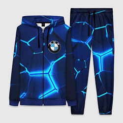 Женский 3D-костюм BMW LOGO 3Д ПЛИТЫ ГЕОМЕТРИЯ, цвет: 3D-синий