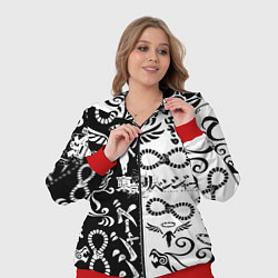 Женский 3D-костюм ТОКИЙСКИЕ МСТИТЕЛИ ЛОГОБОМБИНГ ЧБ, цвет: 3D-красный — фото 2