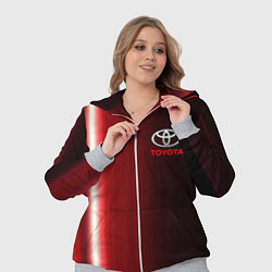 Женский 3D-костюм Toyota В полоску, цвет: 3D-меланж — фото 2