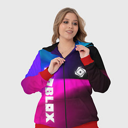 Женский 3D-костюм Роблокс лого х эмблема, цвет: 3D-красный — фото 2