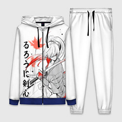 Женский 3D-костюм Rurouni Kenshin - Бродяга Кэнсин, цвет: 3D-синий