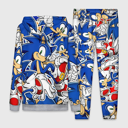 Женский костюм SONIC ПАТТЕРН СОНИК / 3D-Меланж – фото 2