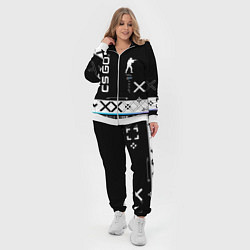 Женский 3D-костюм Поток информации СS:GO, цвет: 3D-белый — фото 2