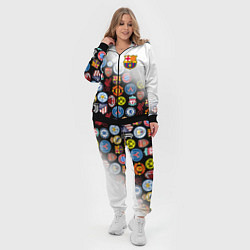 Женский 3D-костюм FC BARCELONA LOGOBOMBING, цвет: 3D-черный — фото 2