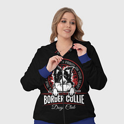 Женский 3D-костюм Бордер-Колли Border Collie, цвет: 3D-синий — фото 2