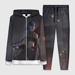 Женский 3D-костюм Дерзкая Джинкс, цвет: 3D-белый