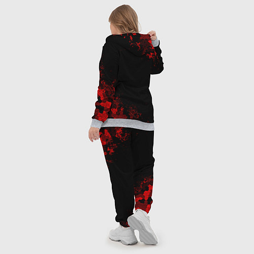 Женский костюм TOYOTA MILITARY PIXEL BLACK RED / 3D-Меланж – фото 5