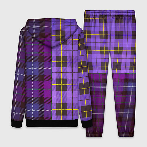 Женский костюм Purple Checkered / 3D-Черный – фото 2