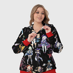 Женский 3D-костюм GENSHIN IMPACT ПЕРСОНАЖИ ИГРЫ HEROES, цвет: 3D-красный — фото 2