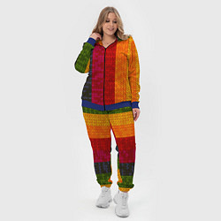 Женский 3D-костюм Вязаная радуга, цвет: 3D-синий — фото 2