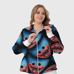 Женский 3D-костюм POPPY PLAYTIME ХАГИ ВАГИ ЛИЦО МОНСТРА, цвет: 3D-белый — фото 2