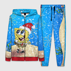 Женский костюм НОВОГОДНИЙ ГУБКА БОБ КВАДРАТНЫЕ ШТАНЫ