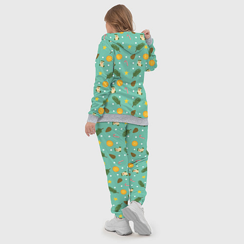Женский костюм Cozy pattern Зимний узор / 3D-Меланж – фото 5