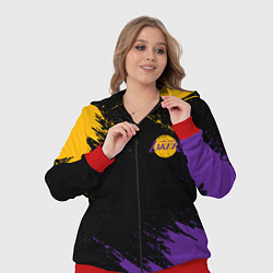 Женский 3D-костюм LAKERS БРЫЗГИ КРАСОК, цвет: 3D-красный — фото 2