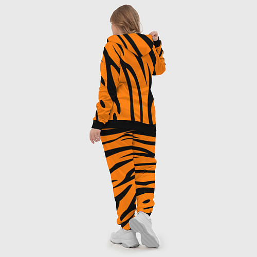 Женский костюм Текстура тиграtiger / 3D-Черный – фото 5
