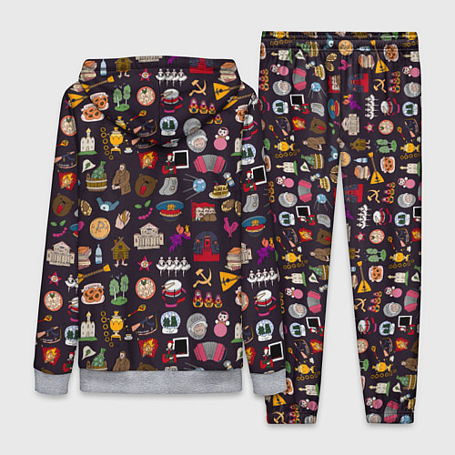 Женский костюм Российская история и русская культура паттерн / 3D-Меланж – фото 2