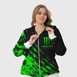 Женский 3D-костюм Monster Energy Текстура, цвет: 3D-белый — фото 2