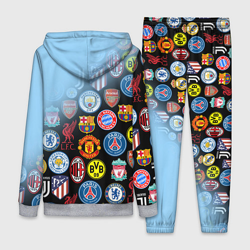 Женский костюм МАНЧЕСТЕР СИТИ MANCHESTER CITY / 3D-Меланж – фото 2