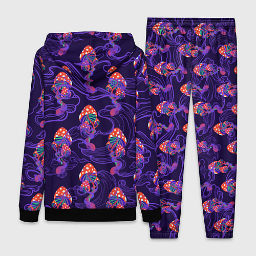 Женский костюм Грибы психоделика / 3D-Черный – фото 2