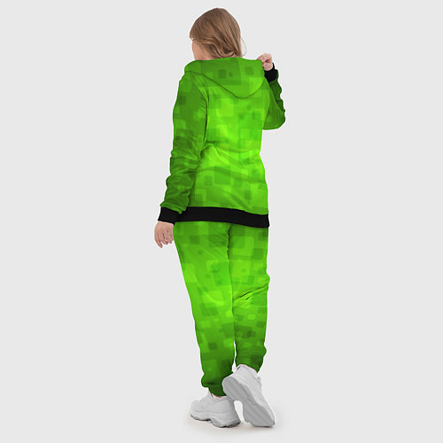Женский костюм Minecraft Logo Green / 3D-Черный – фото 5