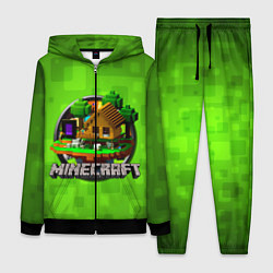 Женский костюм Minecraft Logo Green