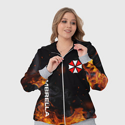 Женский 3D-костюм Umbrella Corporation Огонь, цвет: 3D-меланж — фото 2