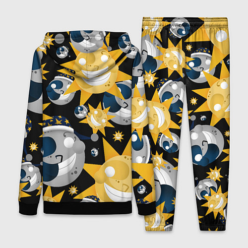 Женский костюм Солнце и Луна из FNAF Security Breach Паттерн / 3D-Черный – фото 2