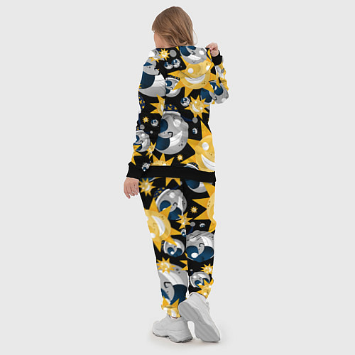Женский костюм Солнце и Луна из FNAF Security Breach Паттерн / 3D-Черный – фото 5