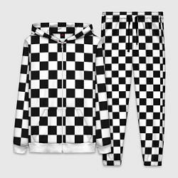 Женский 3D-костюм Chess Squares Cubes, цвет: 3D-белый