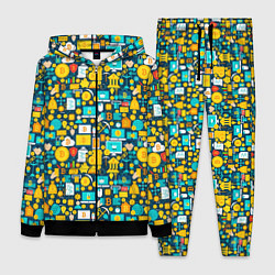 Женский 3D-костюм Трейдер Криптовалют, цвет: 3D-черный