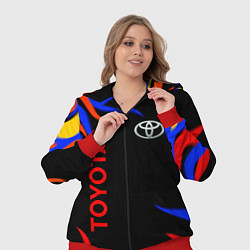 Женский 3D-костюм Toyota Разноцветный огонь, цвет: 3D-красный — фото 2