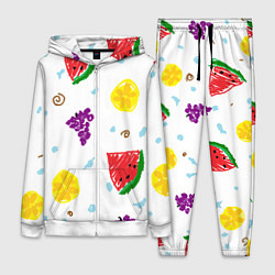 Женский костюм Пиксельные фрукты