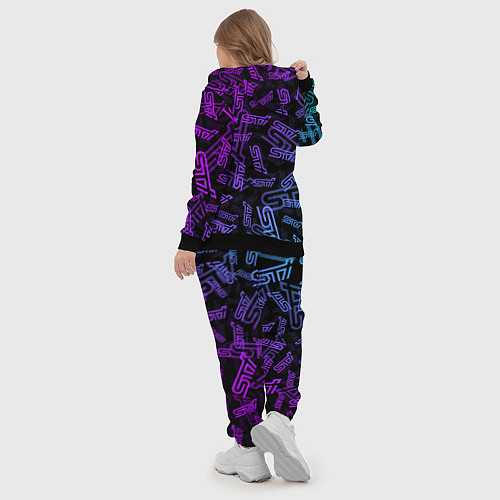 Женский костюм STI NEON PATTERN / 3D-Черный – фото 5