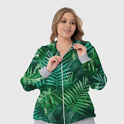 Женский 3D-костюм Tropical plants pattern, цвет: 3D-меланж — фото 2
