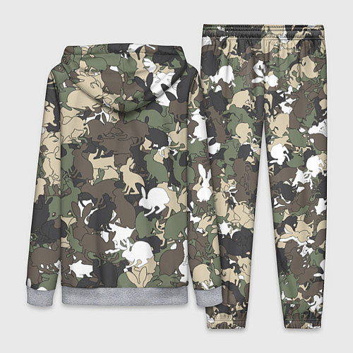 Женский костюм Камуфляж с кроликами / 3D-Меланж – фото 2