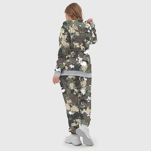 Женский костюм Камуфляж с кроликами / 3D-Меланж – фото 5