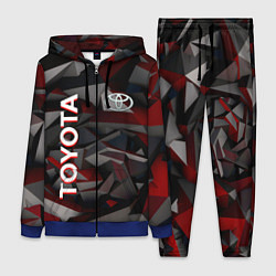 Женский 3D-костюм Toyota тойота abstraction, цвет: 3D-синий