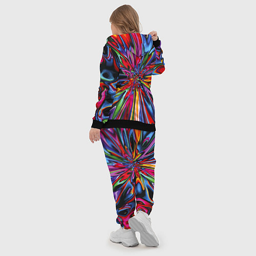 Женский костюм Color pattern Impressionism / 3D-Черный – фото 5
