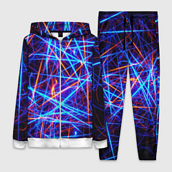 Женский 3D-костюм Neon pattern Fashion 2055, цвет: 3D-белый