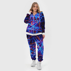 Женский 3D-костюм Neon pattern Fashion 2055, цвет: 3D-белый — фото 2