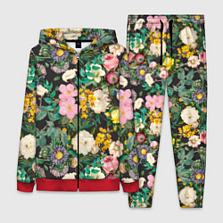 Женский костюм Паттерн из летних цветов Summer Flowers Pattern