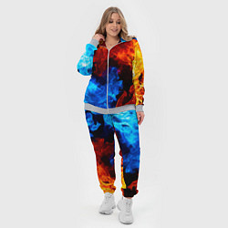 Женский 3D-костюм Огонь - Вода Инь - Янь, цвет: 3D-меланж — фото 2