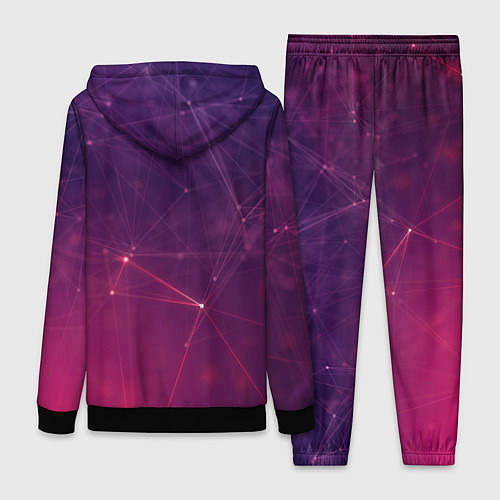 Женский костюм Абстрактные взаимосвязанные линии / 3D-Черный – фото 2