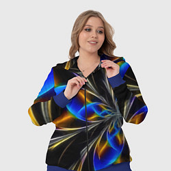 Женский 3D-костюм Neon vanguard pattern Fashion 2023, цвет: 3D-синий — фото 2